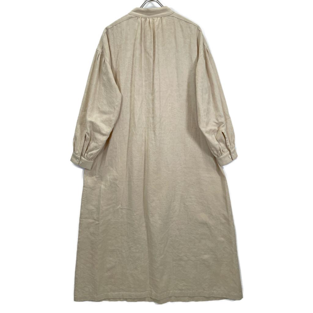 Yui YWT23-OP01 Beige Farmer Dress Stand Collar One Piece Dress F IvoryUsed