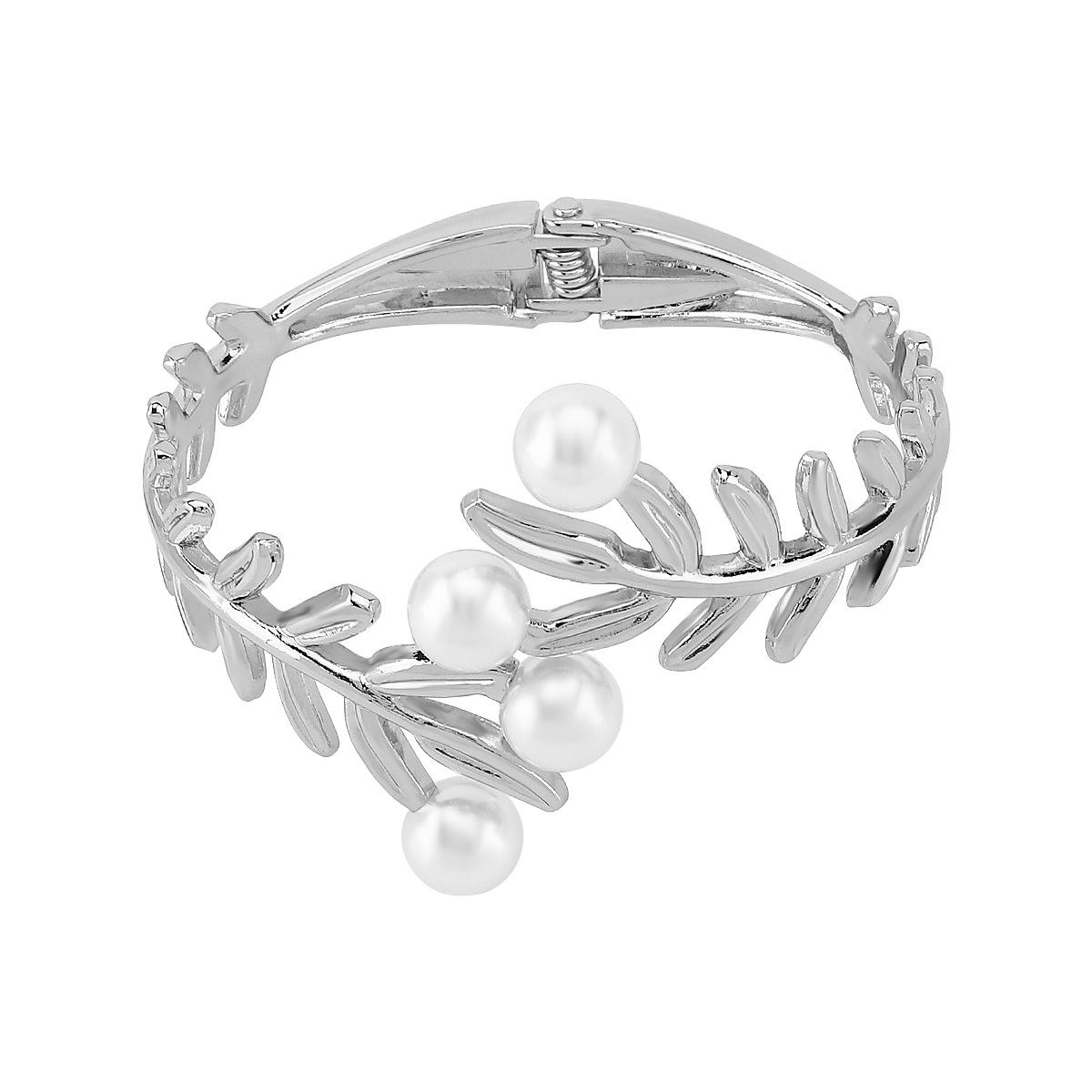 

B3133 Винтажный барочный жемчуг лист пара браслетов