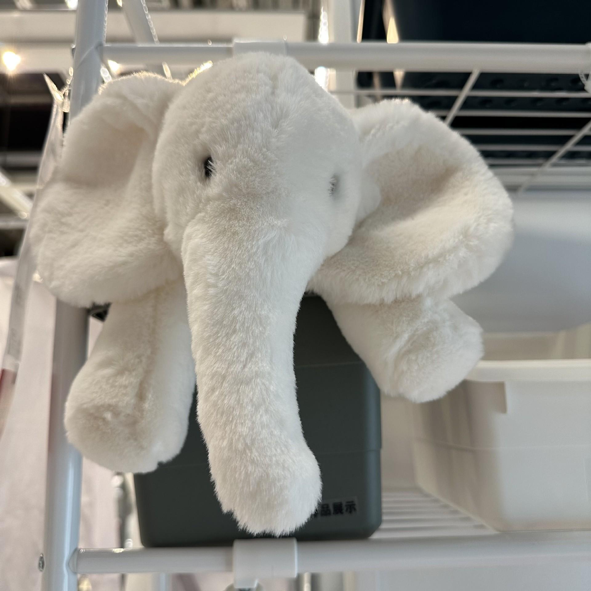 34-70cm Vlekkenolifant Pluche Speelgoed JC Schattige Pop Zacht Knuffelkussen Bankkussen Bedtijd Metgezel Pop Bureau Ornament Cadeau 34cm