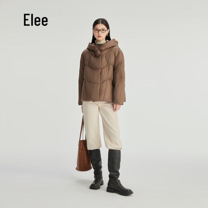 Aolaiyi Women's Stylish Quilted Hooded Short Down Jacket