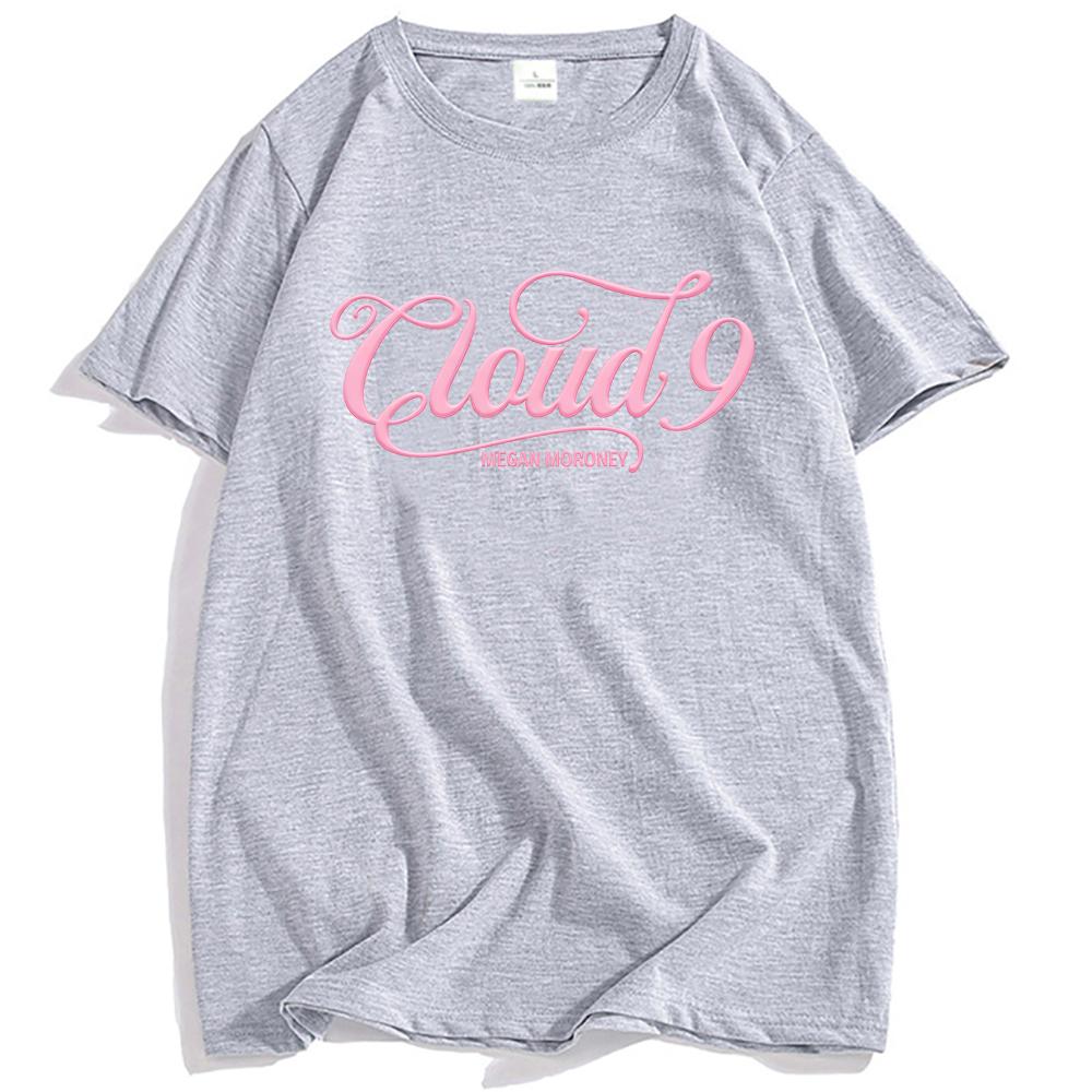 Cloud 9 Pink T-shirt Megan Moroney Singer Design Print Tshirts Unisex Streetwear Short 100%Cotton Summer Male Tees funny Graphic shirts Couple outfits