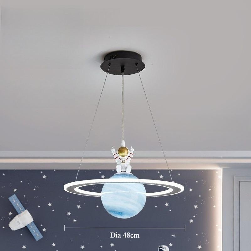 European-style New LED Acrylic Planet Chandelier Hanging Chandelier in Living Room Dining Room Children's Room