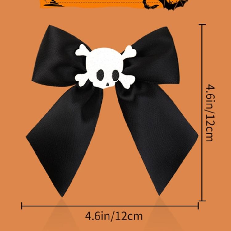 1 Paar Punk 90er Ästhetik Schleife & Totenkopf Haarnadel für Frau Charme Haarspange