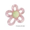Colorful Hollow Flower Resin Crafts Cute Five-Petaled Flower Accessories Cute Hairpin Phone Cases Jewerly Decor Keychain