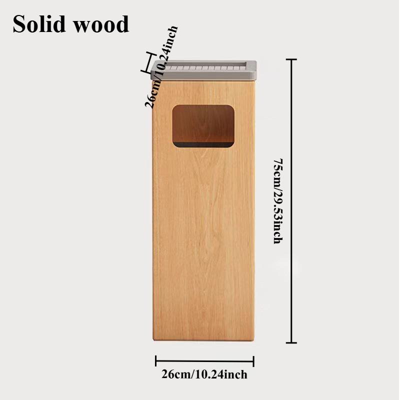 Simple Waste Bins Nordic Modern Luxury Litter Bins Multifunctional Wooden Creative Garbage Bag Household Kitchen Trash Bin