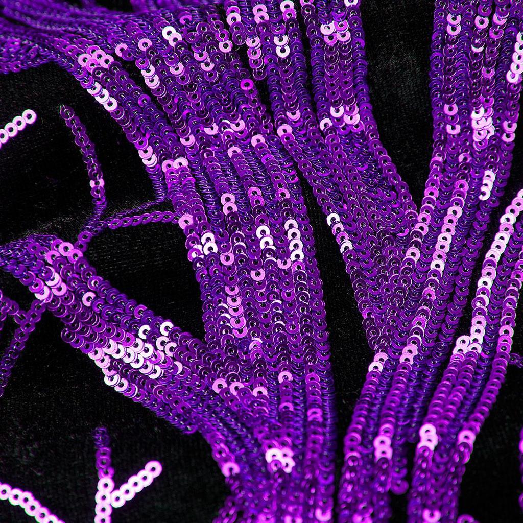 PYJTRL Herrenmode Blazer mit Einsätzen und glänzenden Pailletten