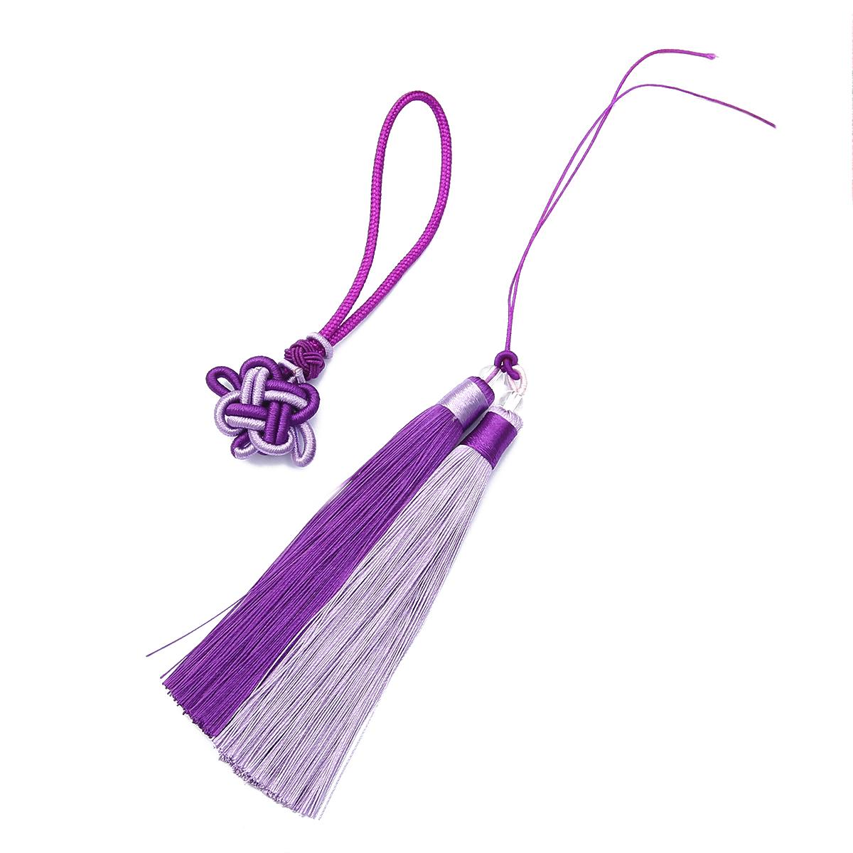 

Китайские узлы, кисточки из ледяного шелка для ювелирных изделий «сделай сам», аксессуары для шитья домашних штор, сумка для ключей от машины, подвеска, кисточка для рукоделия