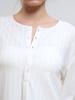 GENERALIDEA Loose Fit Henley Neck T-Shirt [White] / Gf1Lts516