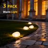 4LED Solar Mini Pebble Lights, Egg-Shaped Pathway Lighting - Outdoor Lights | Perfect for Garden, Walkways, Pool, Landscape