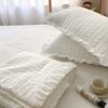 Korean Ruffles Quilted Summer Comforter Set Soft Skin-friendly Thin Blanket High Quality Princess Pleated Quilts