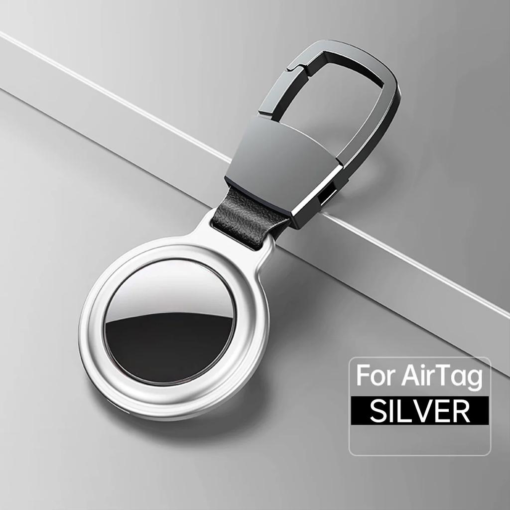 Magnetic Anti-Lost Keychain Holder Case for Apple Airtag Metal Air Tag Dog Cat Pet Collar Locator Tracker Protective Full Cover