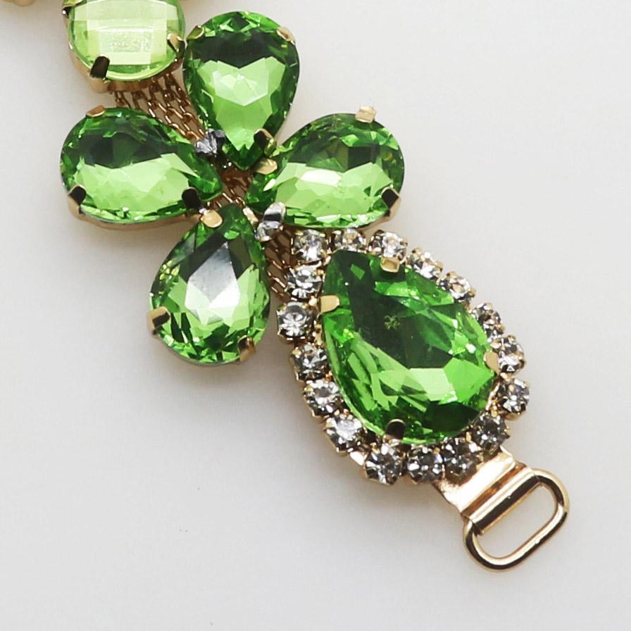 2018 New Charm 105MM Acrylic Chain DIY Garment sewing accessories Metal Crystal Rhinestone bikini Connectors buckle