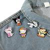 Japanese cartoon cute pudding dog Kulomi big-eared dog metal badge Sanrio kt cat alloy brooch