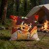 TTelamonS Shedletsky Q Version HD Print Square Pillow Cover Polyester Lightweight Customizable for Home Office Sofa Decor