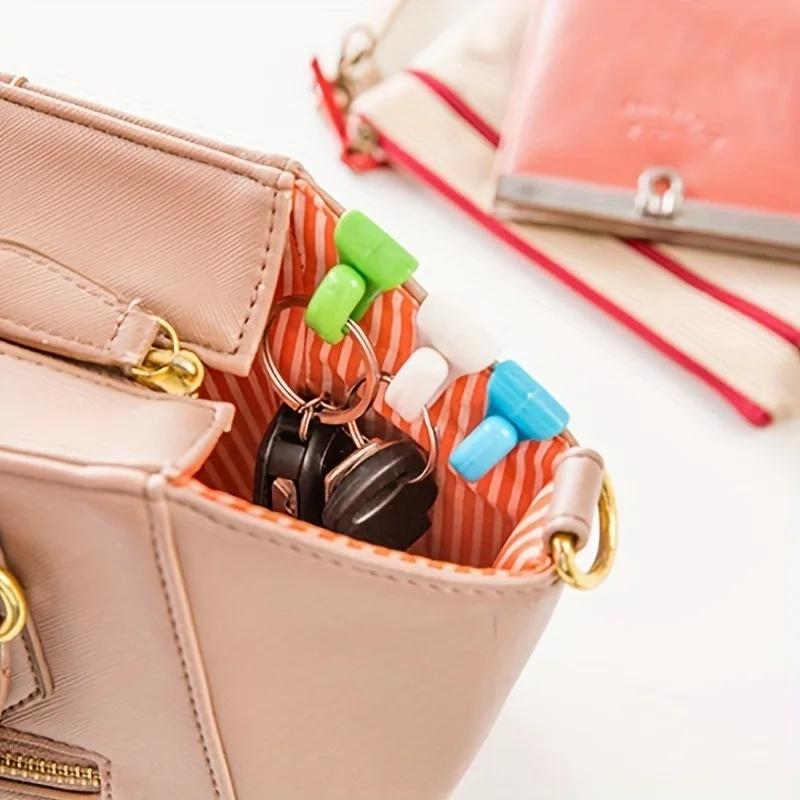 Keys Clips Plastic Bag Hook Keys Clips Keys Holder Hook Folder for Purse Handbags Backpacks