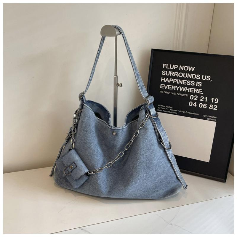 Armpit Bag Women Casual Large Capacity Denim Tote 2025 New Hundred Commuter Crossbody Bag