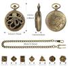 Portable and Stylish Pocket Watch Set Polyhedral Dices Set with Pocket Watch Case Pocket Watch Case Pendant