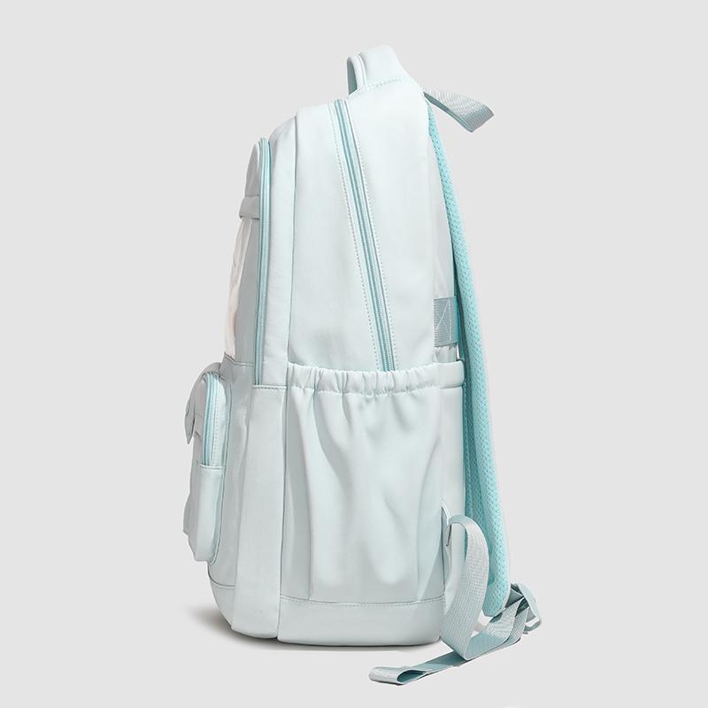 Einfarbiger Rucksack Große Kapazität Leichtgewicht Junior Senior High School Schüler Schultasche