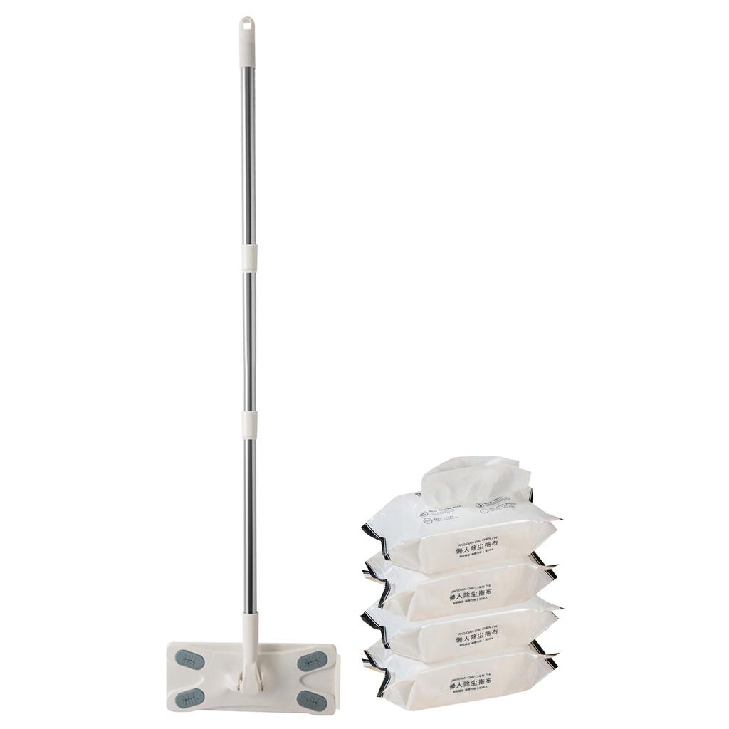 Electrostatic Dusting Mop, Disposable Multi-functional Wet And Dry Floor Mop,Includes Wet Wipes (100ml) Suitable  Hotels, And Offices.