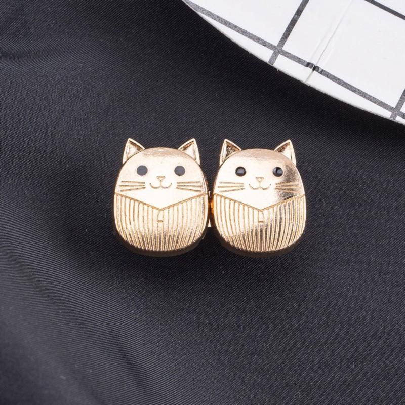 J0MC 4 Pairs Cats Jeans Waist Buckles Jeans Button Pins Trousers Waist Tightener