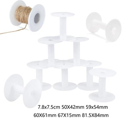 5pcMultiple Sizes Plastic Reels Wheel Bobbins Spools Empty Bobbin Wire Winding Roller For Home All Kinds of Lace Rope Ribbons
