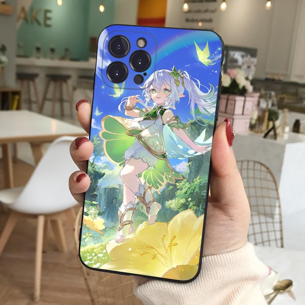 Nahida Genshin Impact Phone Case Silicone Soft for iphone 16 15 14 13 12 11 Pro Mini XS MAX Plus X Cover