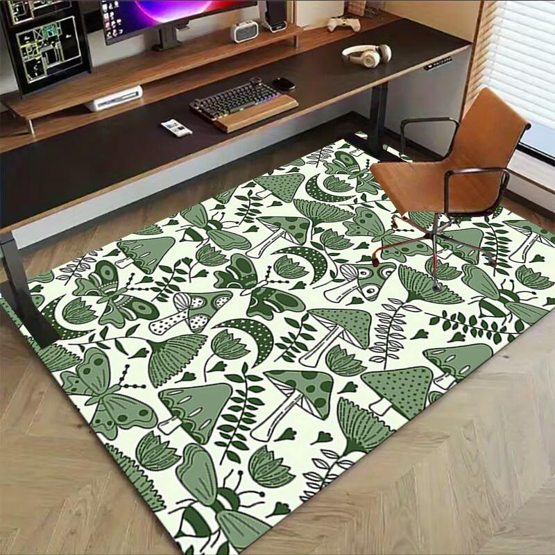 1PC mushroom butterfly Extra Large Non Slip Floor carpet, Office, family, bedroom, Studio   Large Area Rug Indoor Rugs, , Vibrant Colors