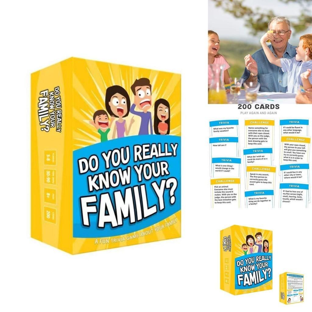 Genuinedo You Really Know Your Family Educational Board Game For All Ages