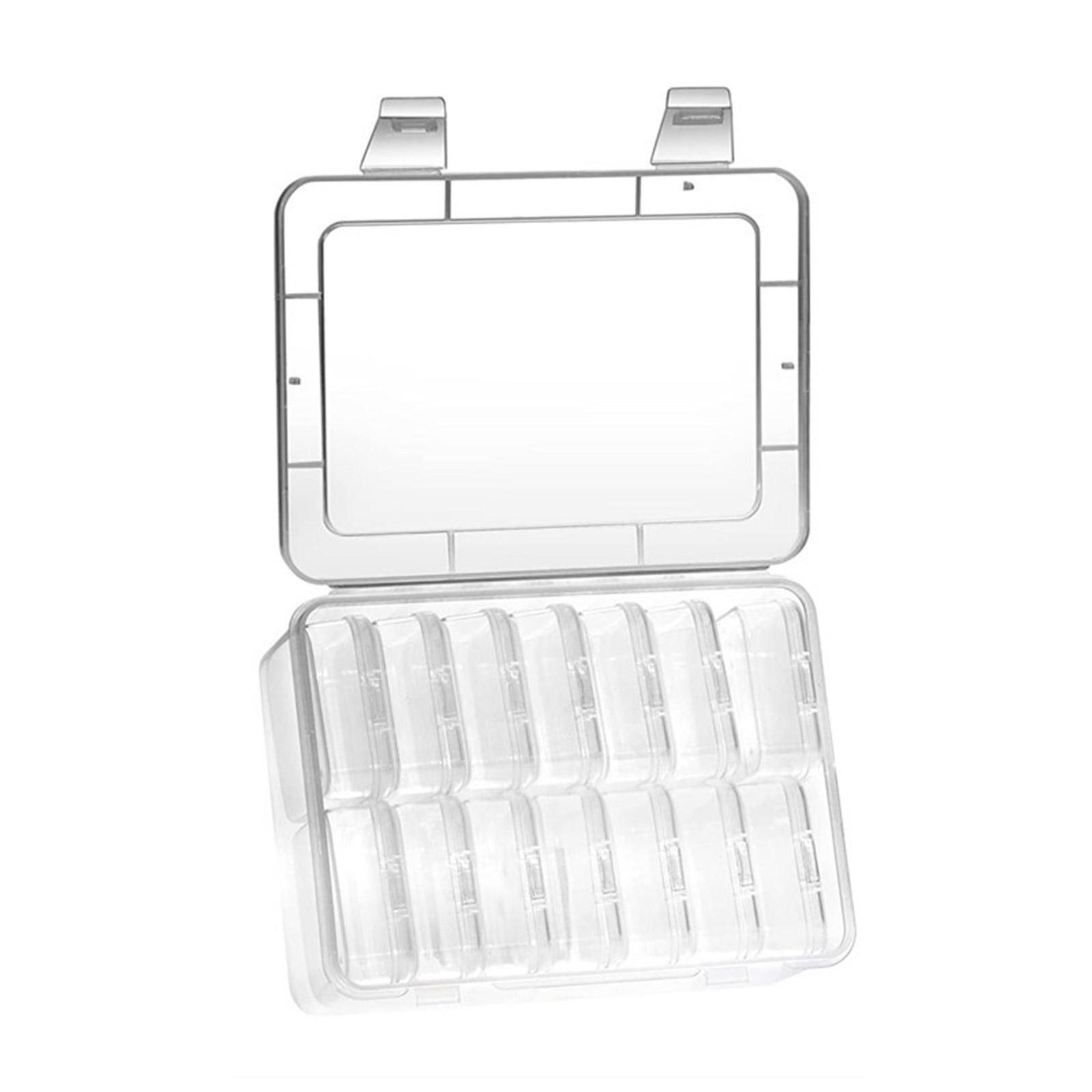 

Pack of 15 Storage Boxes Including 1 Large and 14 Small With Clear Lid Accessory for Jewelry Beads Pills And More