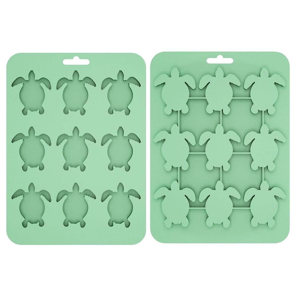 Home Silicone Ice Grid Creative Turtle Animal Ice Mold Multifunctional DIY Chocolate Biscuit Baking Mold Kitchen Accessories