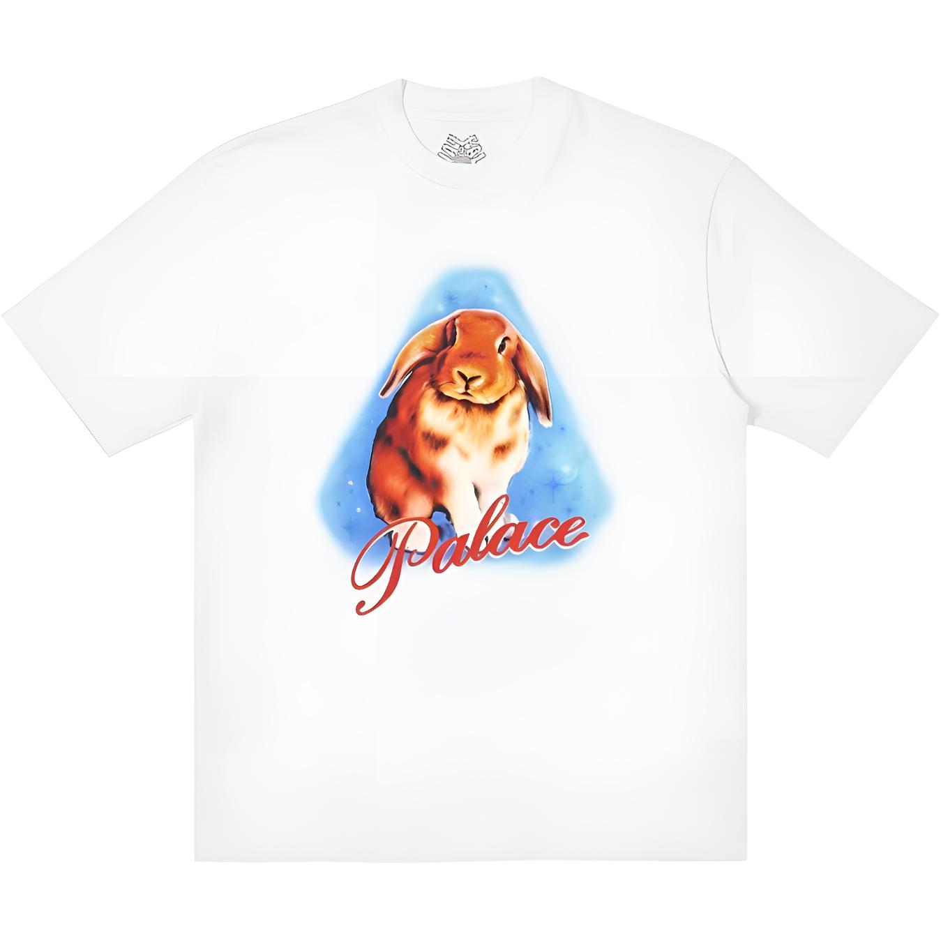 Футболка Palace Bunny, белые топы унисекс P26TS010 XL