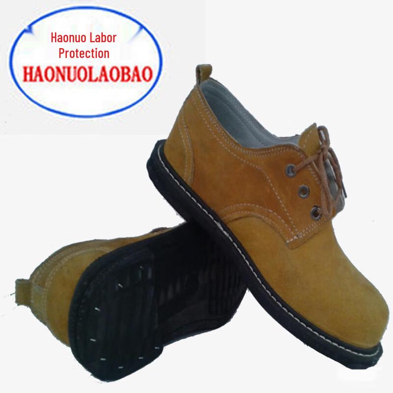 Miflame Haonuo Men s Breathable Leather Safety Shoes 36-46