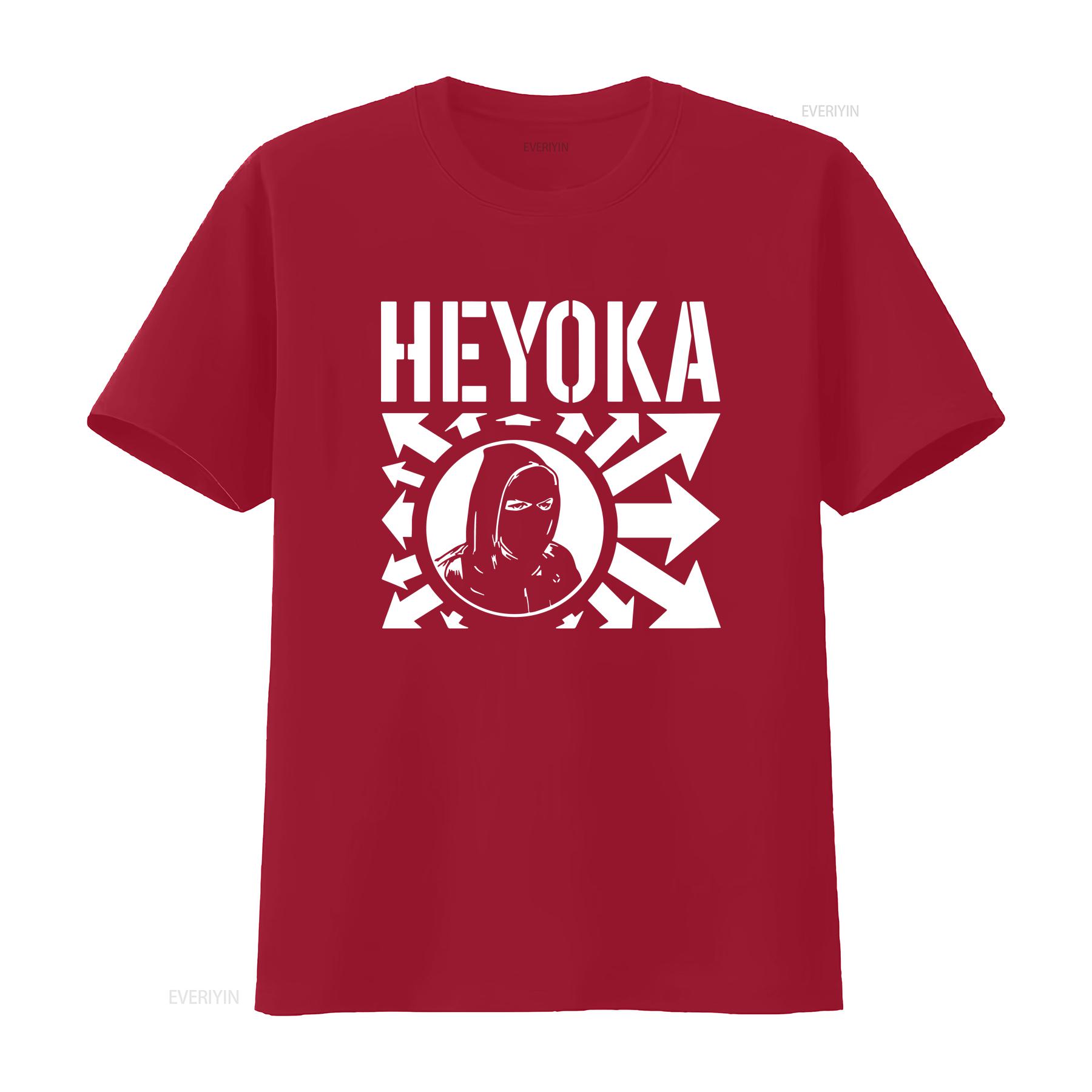 HEYOKA T shirt band Hardcore Punk Rock Anarcho vintage Washed homme Stylish streetwear designer clothes Soft Unisex Breathable S