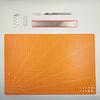 A3/A4/A5 Cutting Board & Stationery Set: Engraving Pen, Ruler, Carving Knife, Mat Board - Multi-piece Handmade Craft Kit