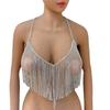 Mode Sexy Strass BH Kette Nachtclub Luxus Fransen Körperkette Accessoires Körperkette