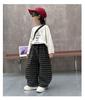 Boys' Korean-Style Loose Plaid Pants - Versatile, Fashionable Spring/Autumn Long Pants for Small To Medium Children (2025)