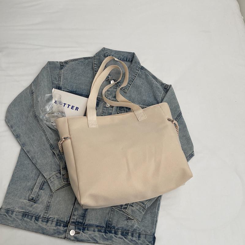 Geantă de culoare solidă Geantă de umăr pentru navetiști de capacitate mare Geantă tote pentru subrat