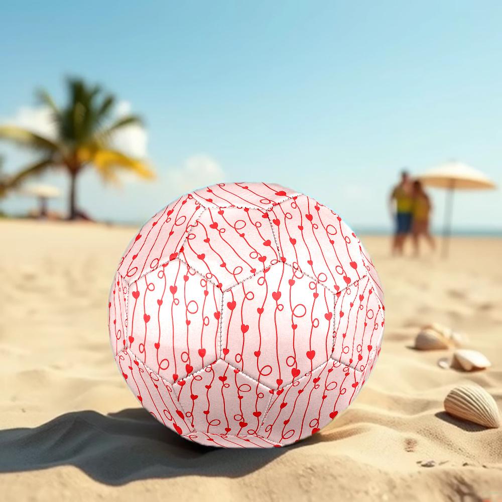 1PC Heart Vine Soccer Ball Size 5 Football Machine Sewn Indoor/Outdoor Universal Football W29