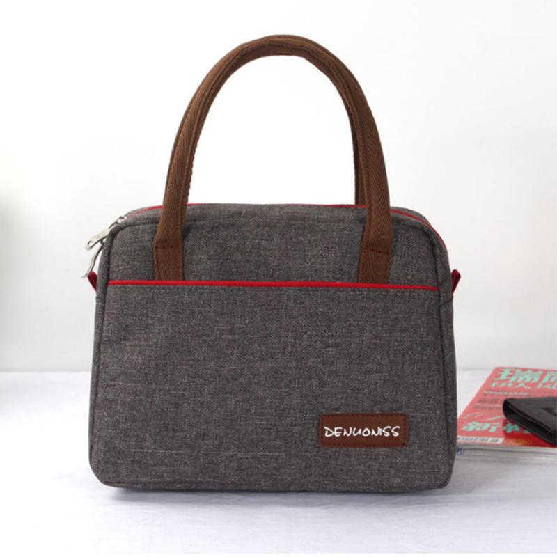 Portable Lunch Bag New Thermal Insulated Lunch Box Tote Cooler Handbag Bento Pouch Dinner Container School Food Bag