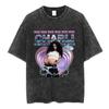 Charli Xcx Crash Album Graphic Print TShirt Unisex Women Vintage Washed Oneck Cotton Summer Gothic YK Loose Casual Oversized Tee