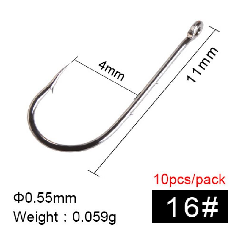 FTK Baitholder Hook With Double Barbs Long Shank Circle Sea Fishing Bass Saltwater Boat