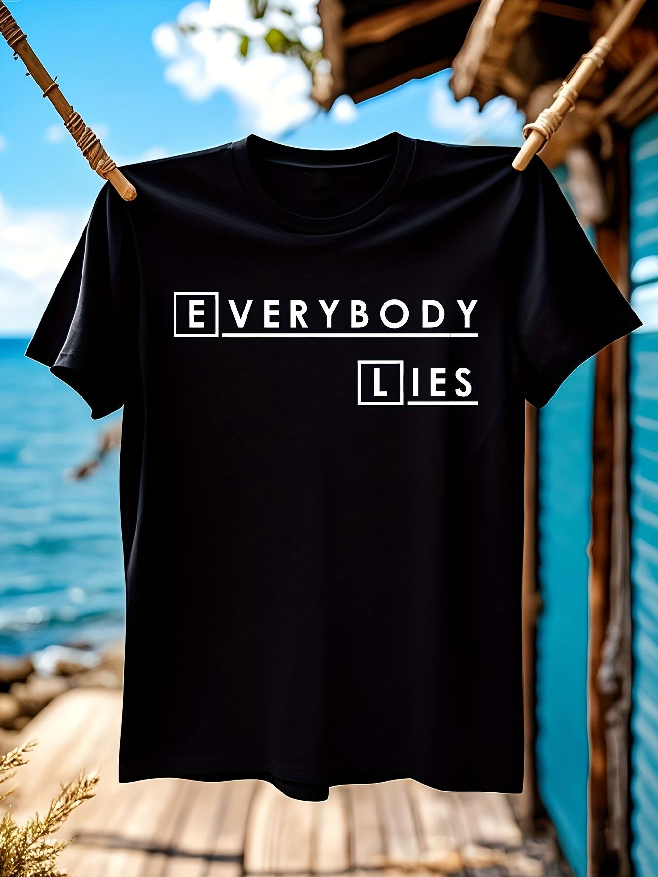 House MD TV Show Inspired Tshirt - Everybody Lies Hugh La... XXXL