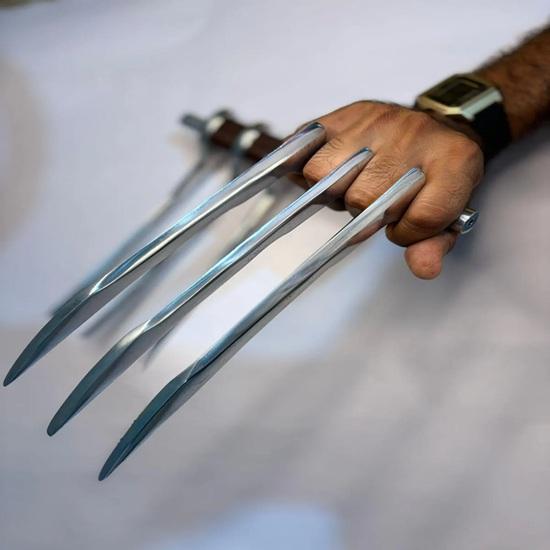 Set of 2 Wolverine Aluminum Claws XMen Logan 25cm