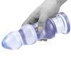 Yemax Dildo for Thick Anal Suction Anal Soft PVC Anal Anal Pagoda Bead Shape Anal Anal Plug for Adult Anal Smooth Waterproof Butt Blue Women, Dildo,