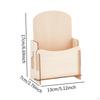 Desktop Organizer Rack Wooden Pamphlet Holder Detachable Minimalism Sturdy Book Display for