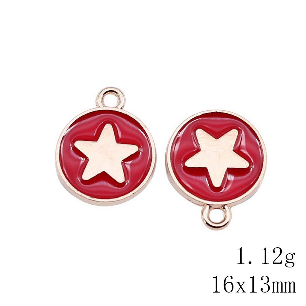 Mother's Day Charms For Nails Pentagram Moon Enamel Charms Pendant Art Supplies Pendant Accessories