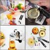 Can Opener Manual, Stainless Steel Handheld Can Opener, Comfortable Handle, Handheld Can Openers with Big Effort-Saving Knob