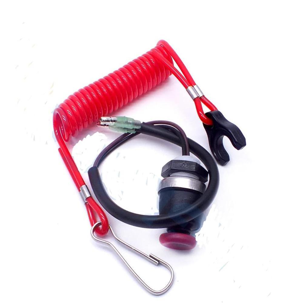 398-06830 Safety Stop Switch With Lanyard For Tohatsu Outboard Motor 398-06830-0 398068300M Boat Engine Parts чёрный