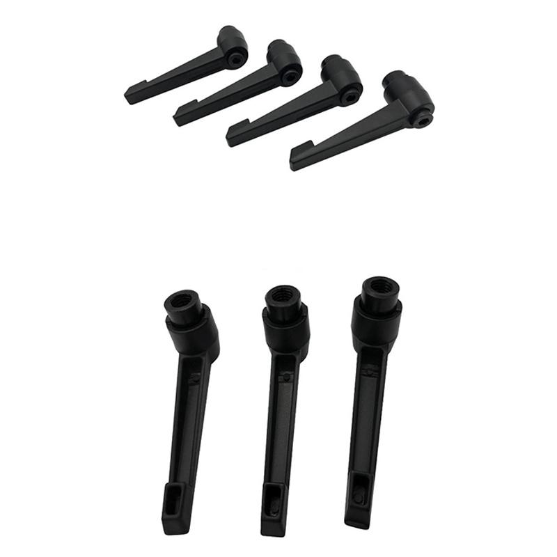 2Pcs M4 M5 M6 M8 Clamping Lever Machinery Adjustable 7-Shaped Handle Locking External Male Thread Knob