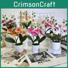 Phalaenopsis Potted Plastic Plants For Home Decoration And Photography Props